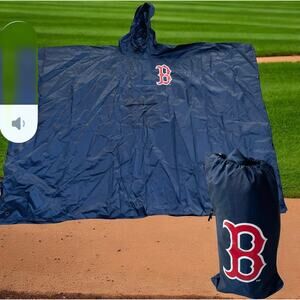 MLB Boston Red Sox Rain Poncho 3-in-1 Emergency Tarp Shelter Ground Sheet Fenway